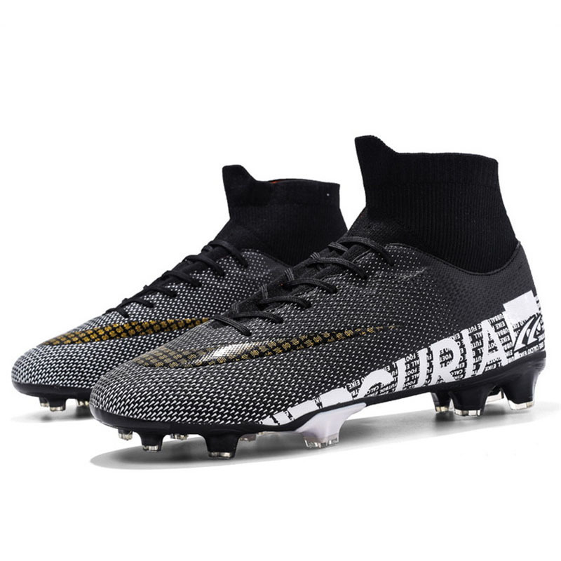 Wholesale Black White Blue football boots soccer shoes, men new soccer cleats, soccer cleats for men