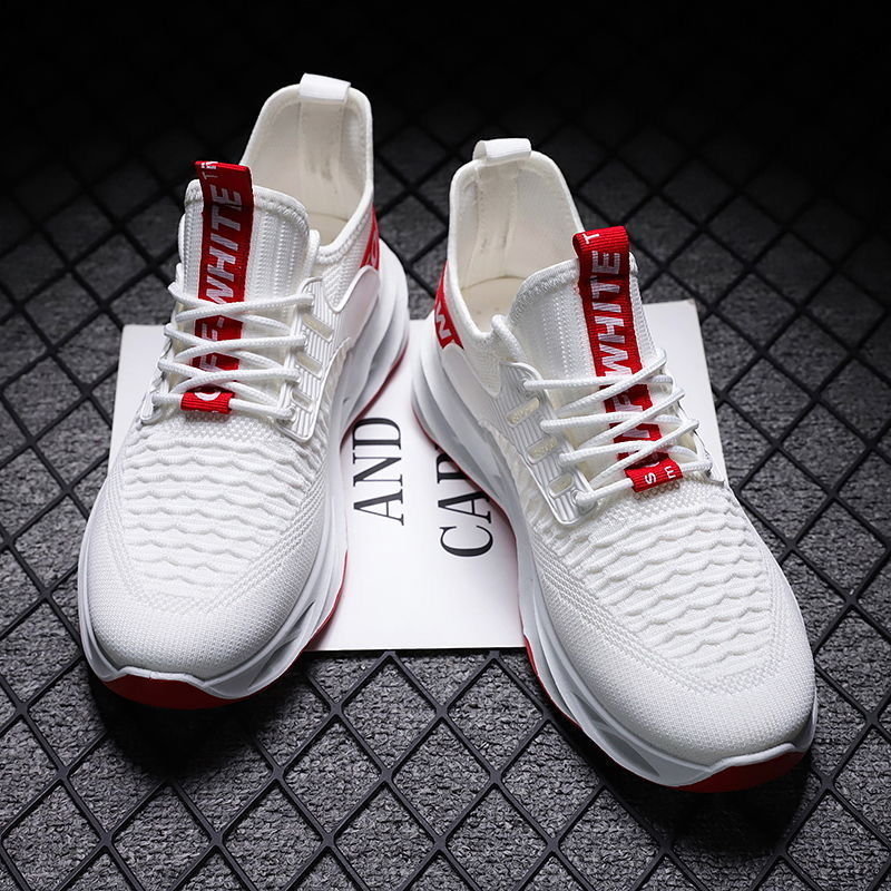 China Factory Fashion Low Price Durable Lace-up Non-slip Mens Sports Running Shoes