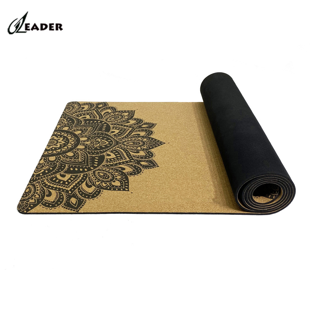 Eco Friendly Free Sample Portugal Cork Abric And Rubber Yoga Mat Cork Material