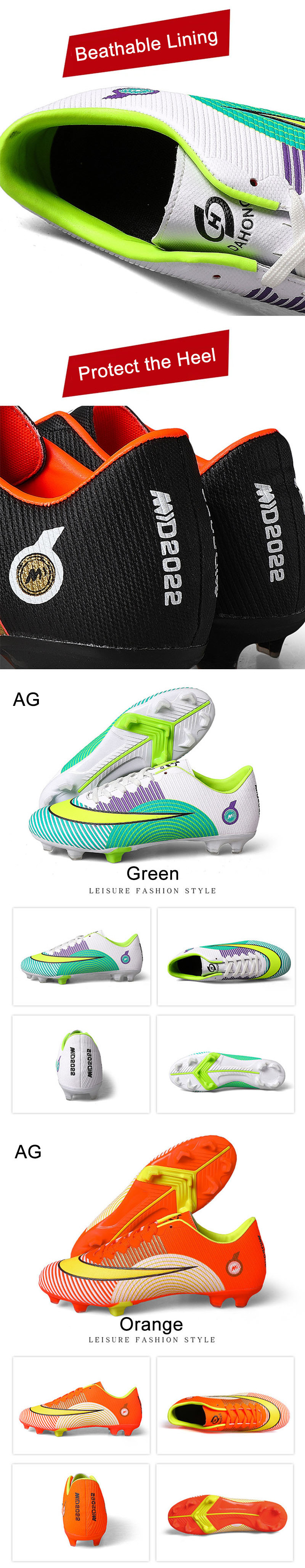 Cross-border Hot Sale Natural Grass Artificial Grass General Purpose Football Cleats Football boots Best Shoes