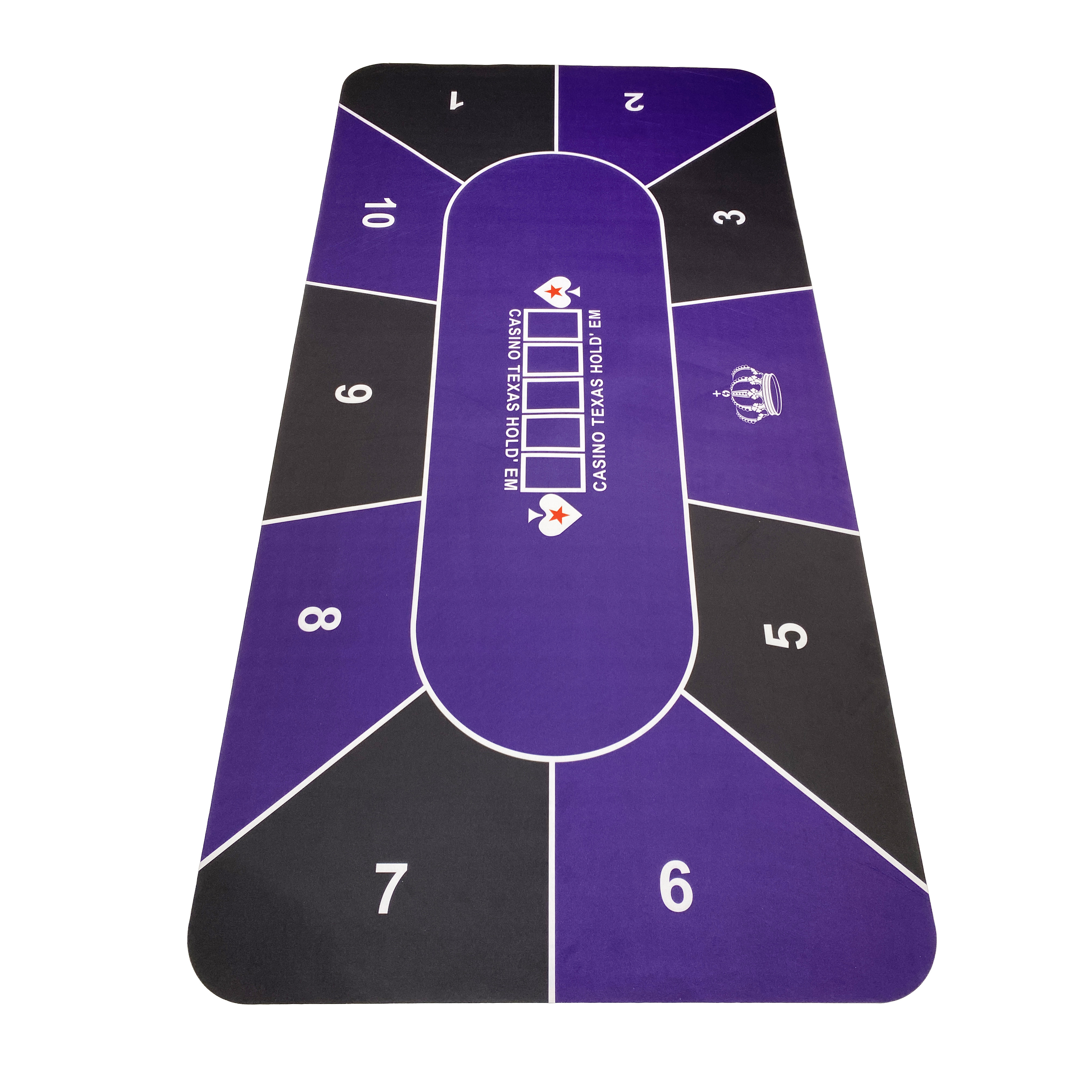 High Quality Manufacturers Mat De Poker Anti-Slip Custom Size 5' Poker Mat