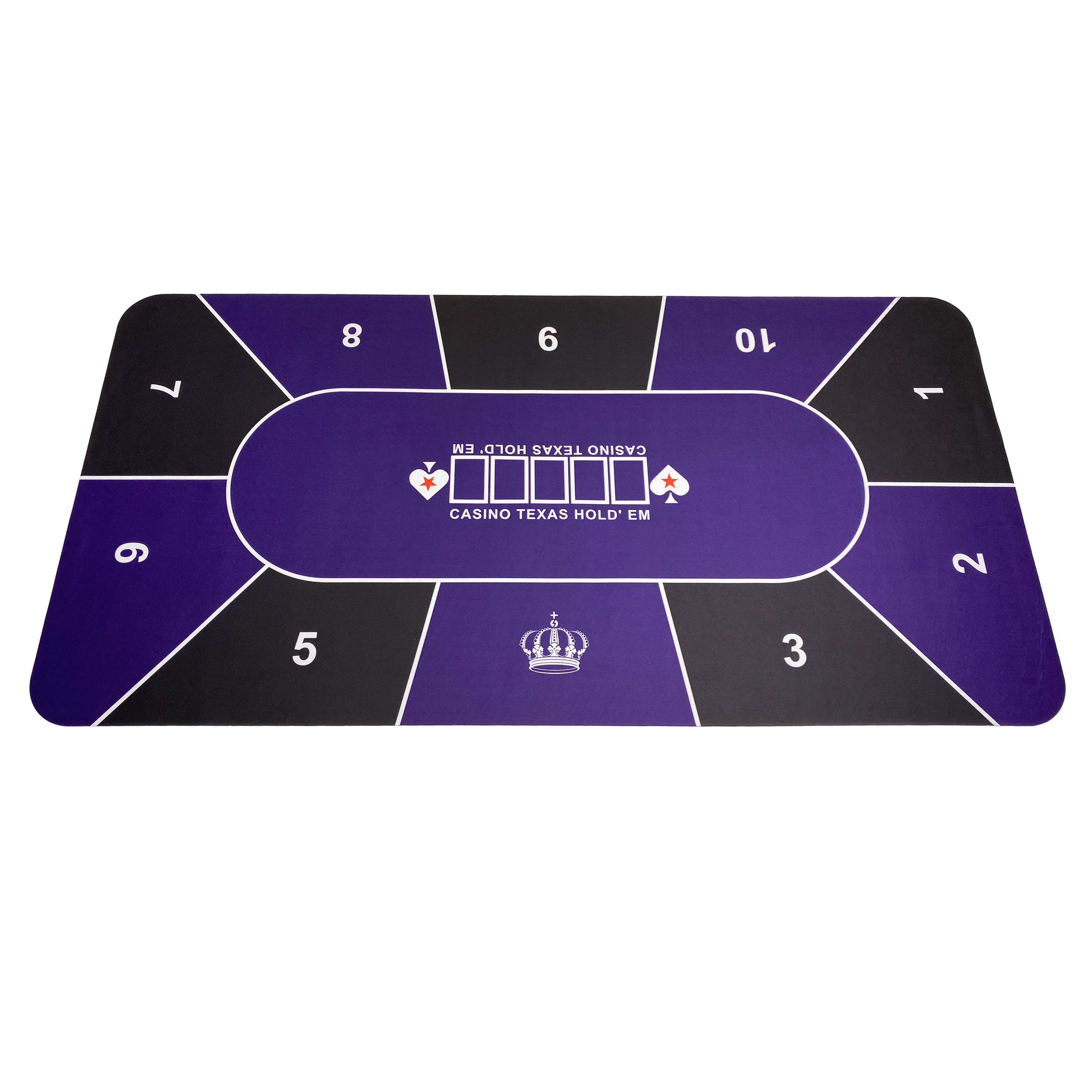 Manufacturers Custom Poker  Table Top Game Felt Printing Mat De Poker Mat Set