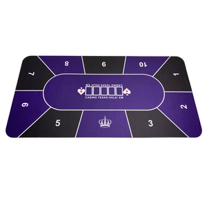 High Quality Manufacturers Mat De Poker Anti-Slip Custom Size 5' Poker Mat