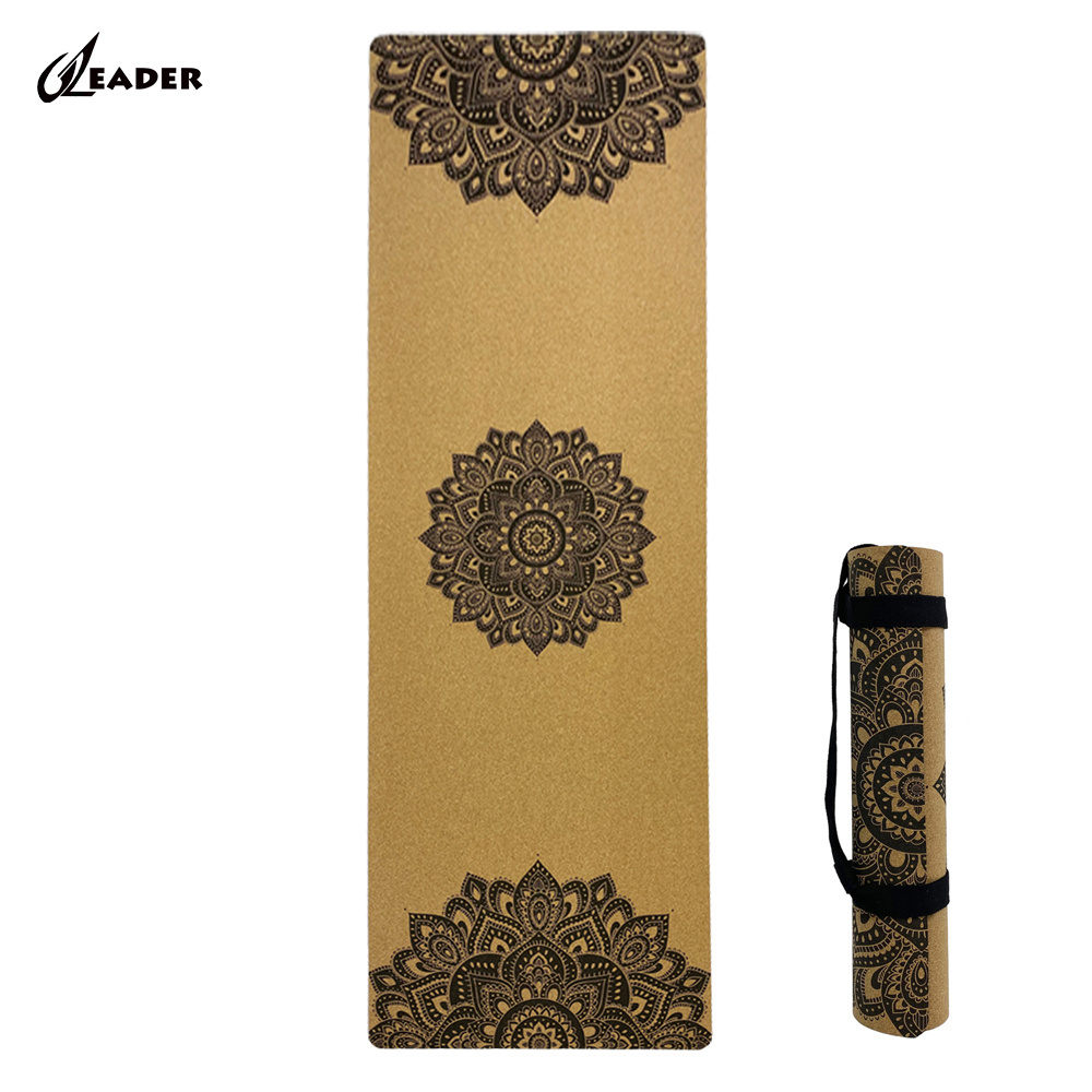 Eco Friendly Free Sample Portugal Cork Abric And Rubber Yoga Mat Cork Material