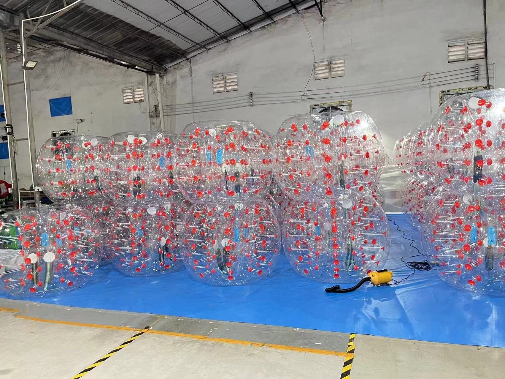 Transparent inflatable body bumper ball for adult outdoor bubble soccer interactive fun transparent pvc ball