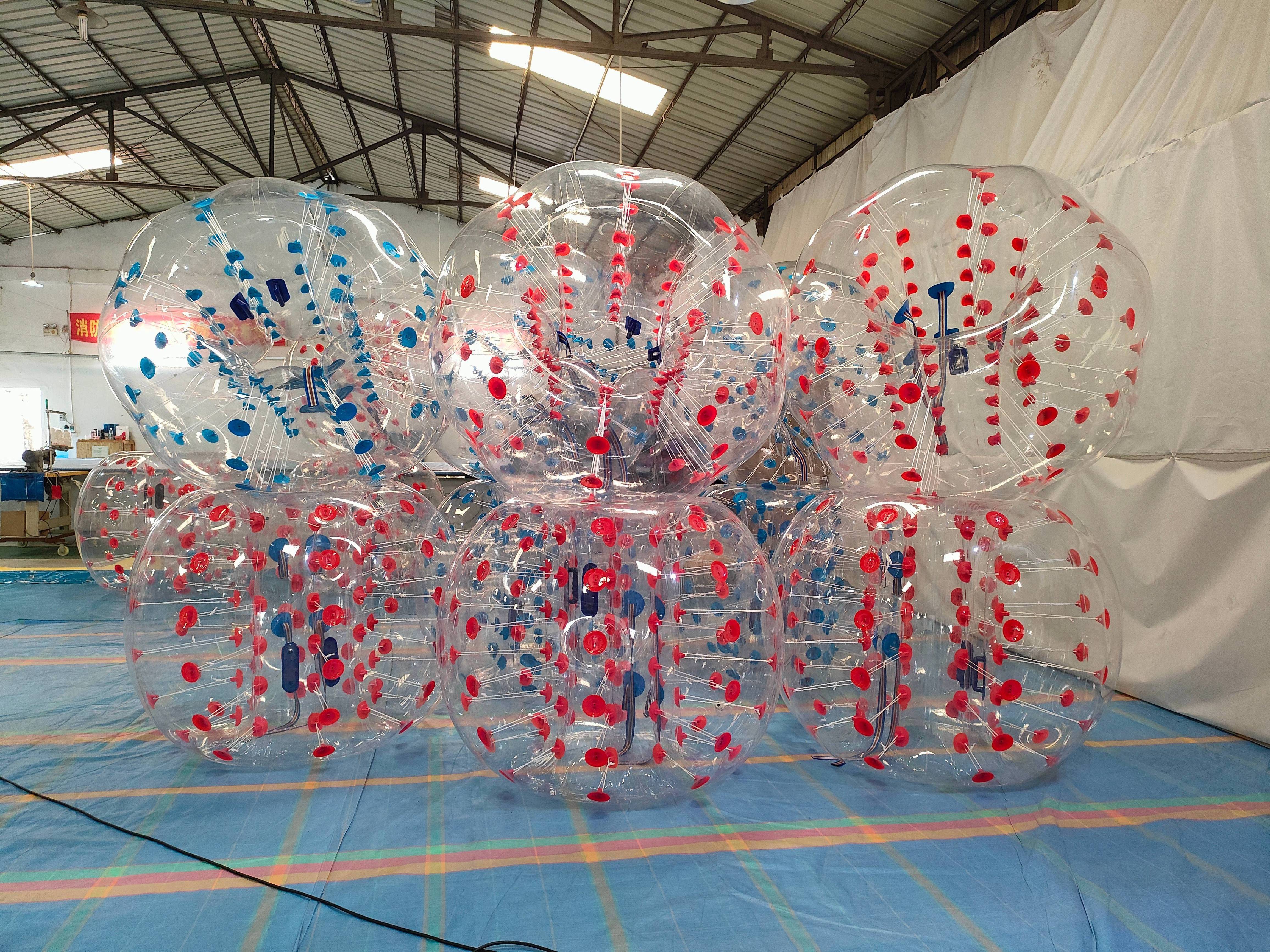 Transparent inflatable body bumper ball for adult outdoor bubble soccer interactive fun transparent pvc ball