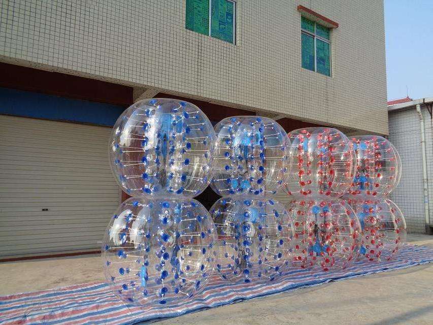 2024 Transparent inflatable body bumper ball for adult Factory Hot Selling Adult Tpu / PVC Body Zorb Bumper Ball Suit