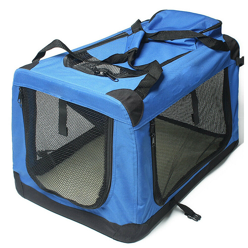 Pet Dog Cat Soft Crate Carrier Cage Kennel Transport Travel Folding Portable