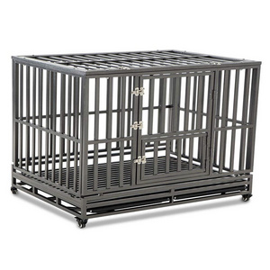 Heavy Duty stronger Square tube Dog Crate Pet cage with wheels