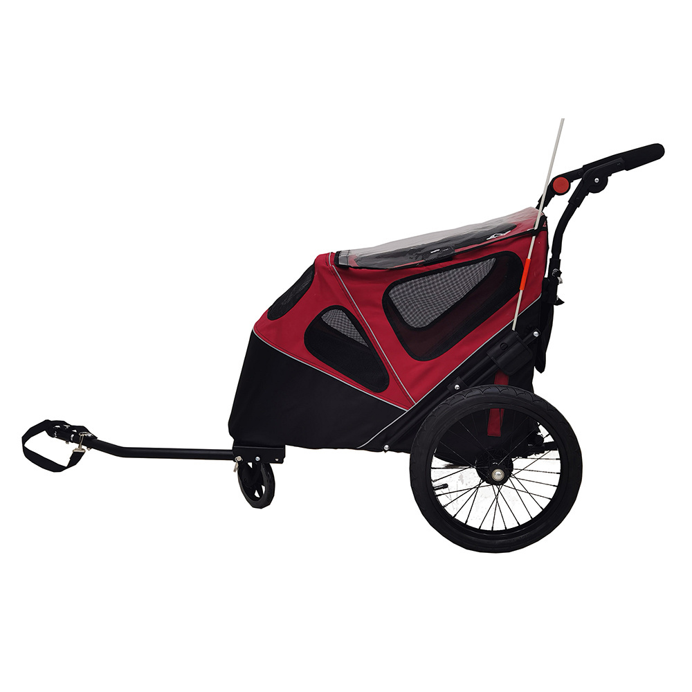 High Quality DOG BIKE TRAILER PET CARRIER STROLLER 3wheels