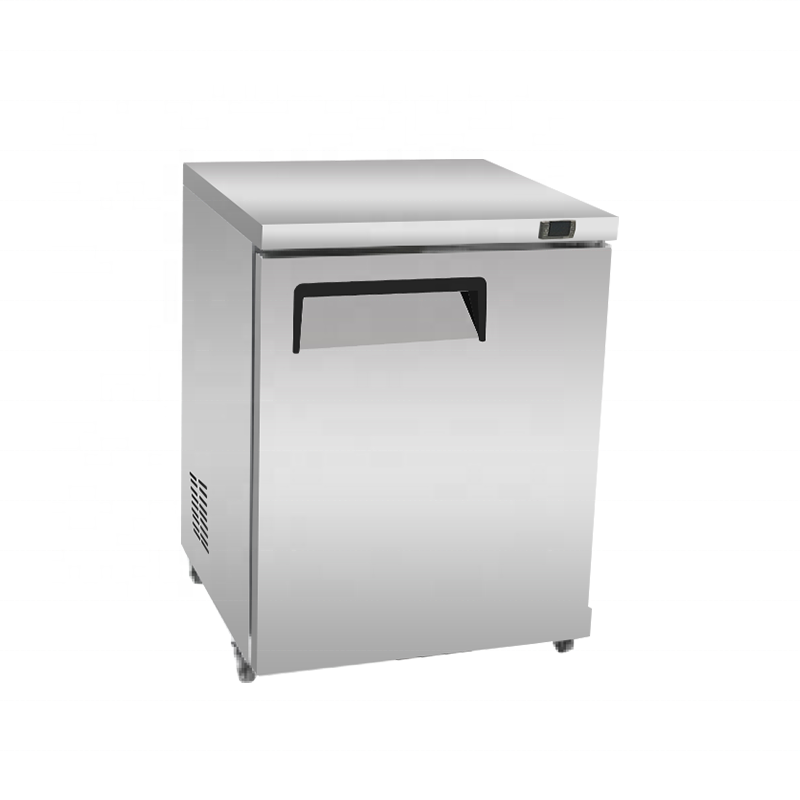 Commercial Stainless Steel Worktop Refrigerator Kitchen Bench Fridge Air-Cooled Undercounter Freezer