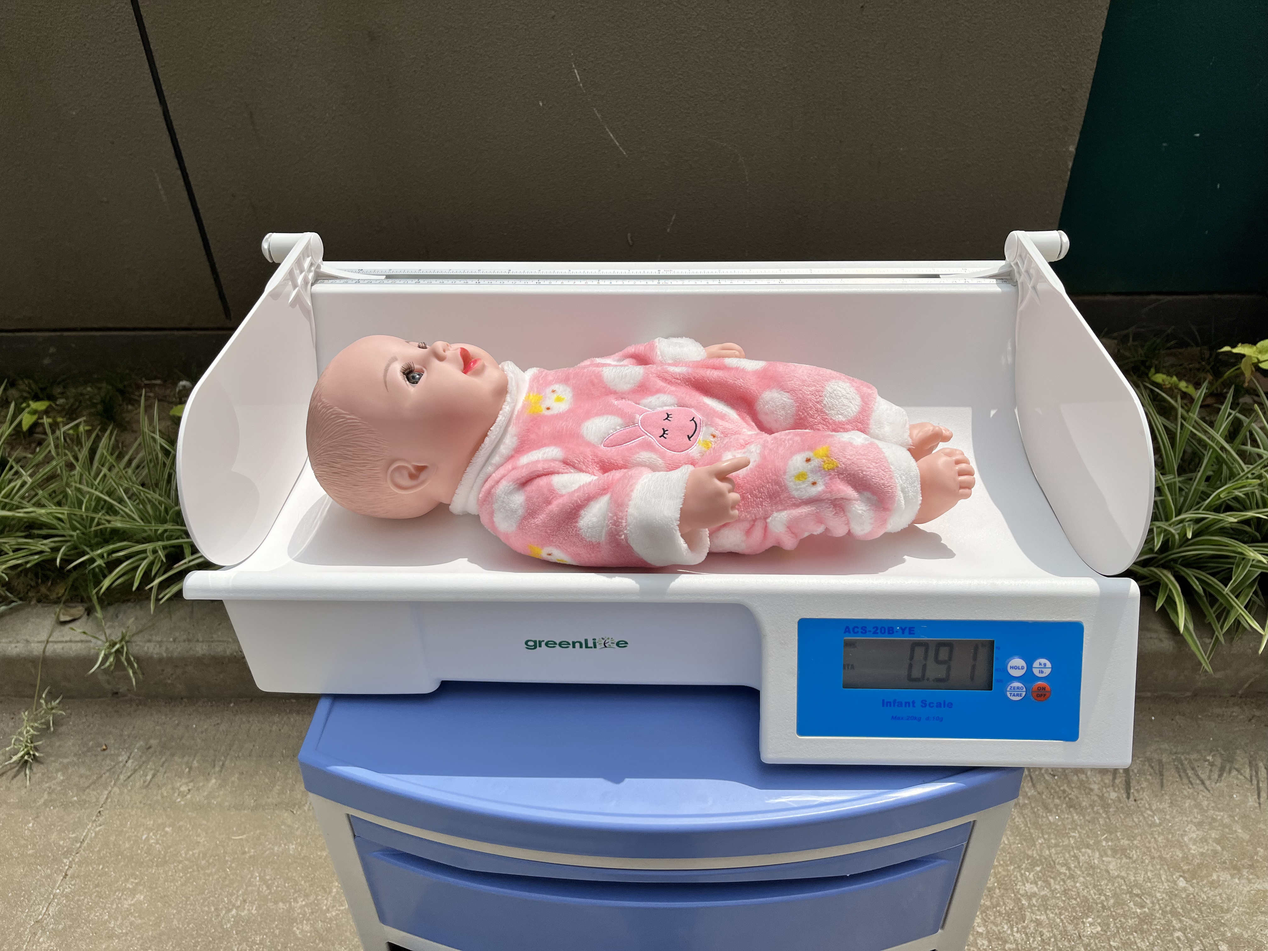 Excellent ACS-20B-YE 20KG Digital Baby Weighing Scale with Height Measurement Infant Weight Scale