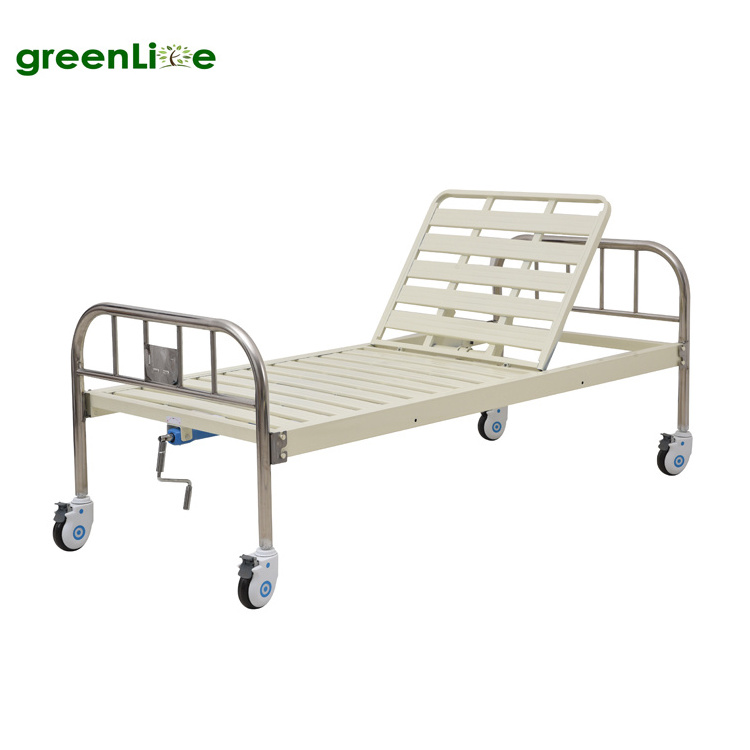 Tope sale Greenlife HB-M1-B31G Medical Hospital Furniture 1 Crank Hospital Bed for Clinic