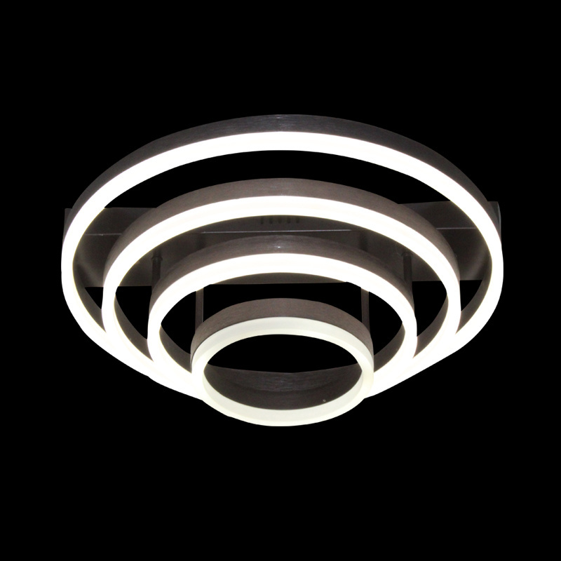 Indoor Led Bathroom Round Home Lighting Fixtures Modern ceiling light Restaurant Hanging Black Round Shape LED Ceiling Lights