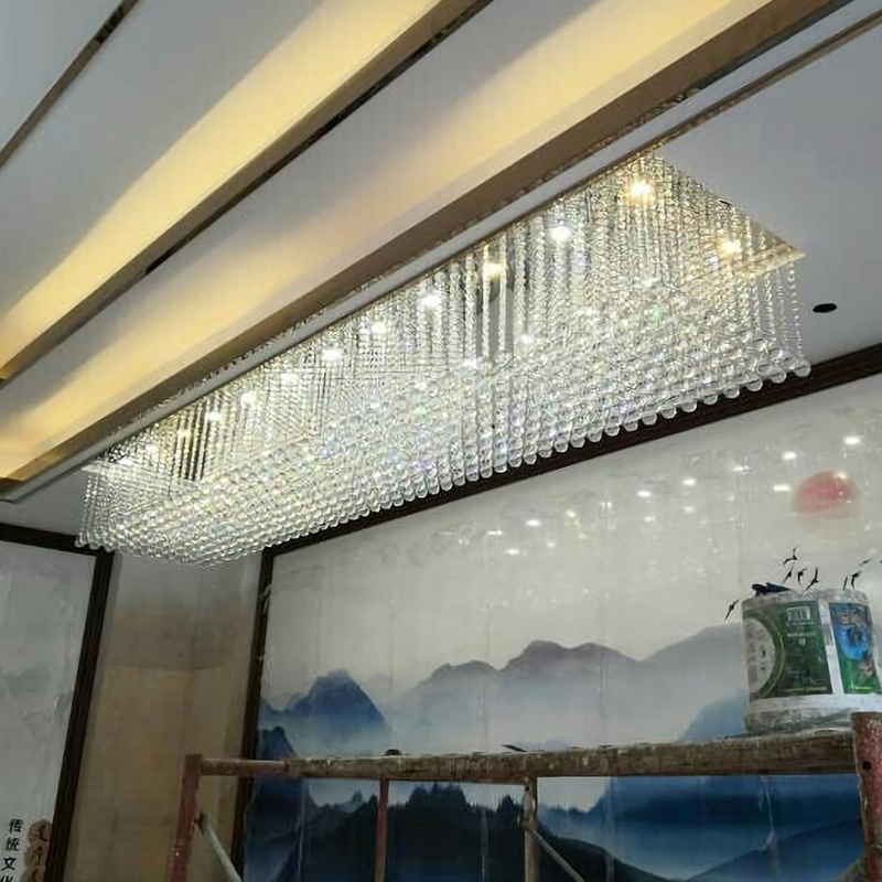 Wholesale Gold Crystal Chandeliers Ceiling Lighting Modern Luxury Large Pendant Lamp Home Living Room Chandelier Hanging Fixture