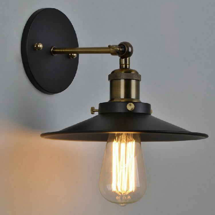 Adjustable Retro Industrial Wall Sconce Vintage Wall Lamp Iron Wall Light Antique Balcony E26/E27 Edison Bulb Lamps Holder