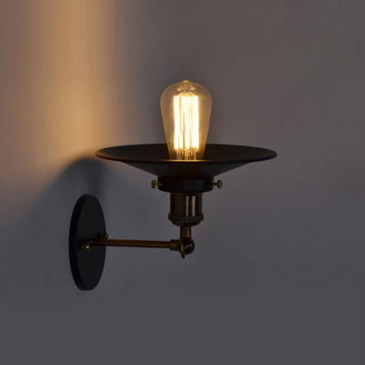 Adjustable Retro Industrial Wall Sconce Vintage Wall Lamp Iron Wall Light Antique Balcony E26/E27 Edison Bulb Lamps Holder