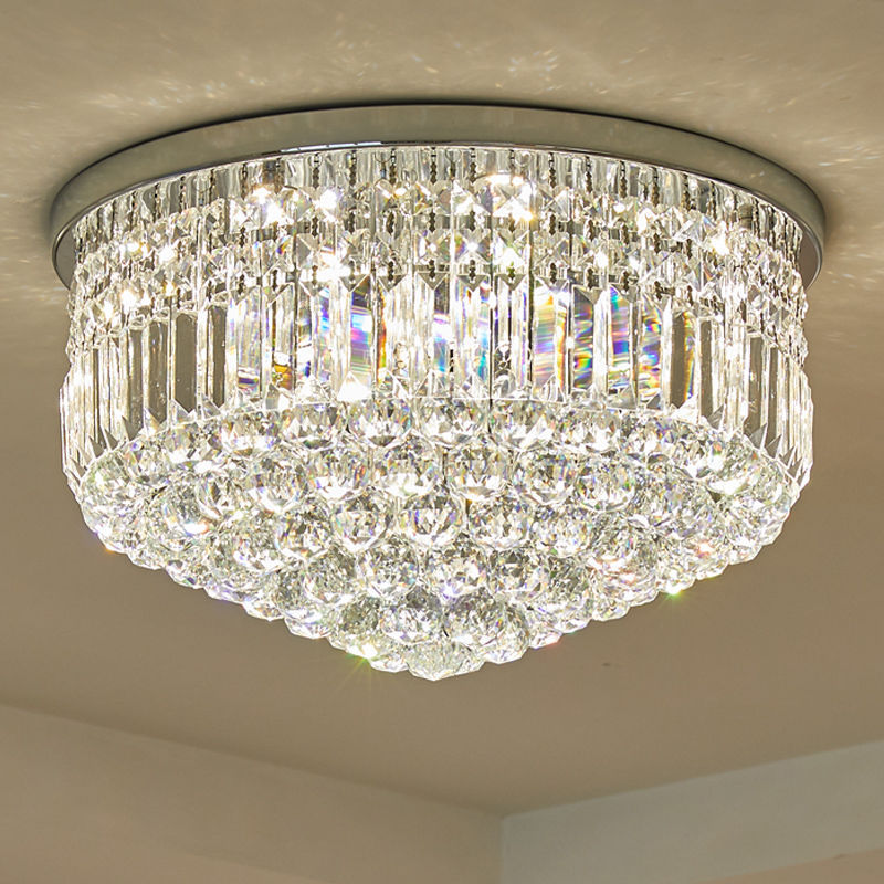 New Design Modern Crystal Raindrop Pendant Lighting Recessed LED Light Hallway Bedroom Living Room LED Crystal Ceiling Light