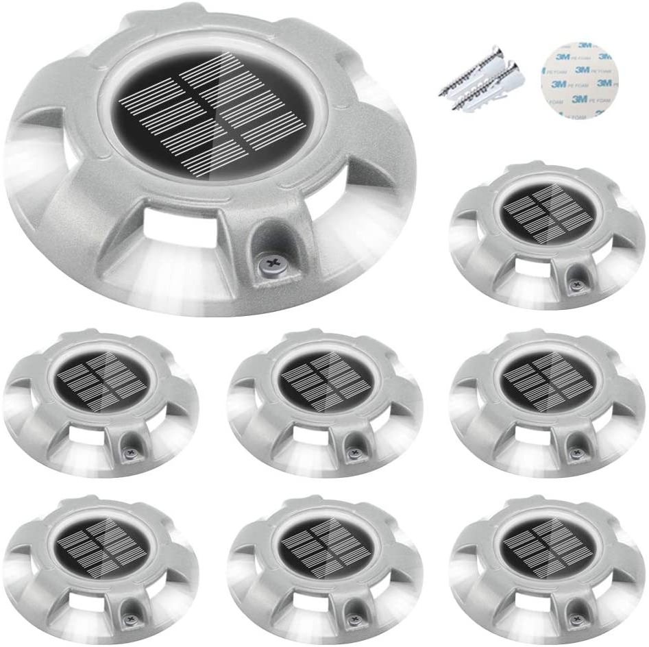 new Round ground 5w 7w 1W Garden Park solar disc lights cold white stable LED outdoor lamps underground solar underground lamp