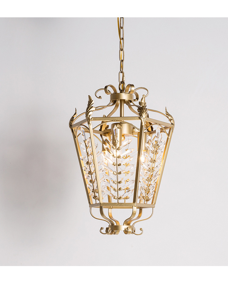 Classic French Style Luxury Louis XVIII Big chandelier pendent light carved brass light for high ceiling