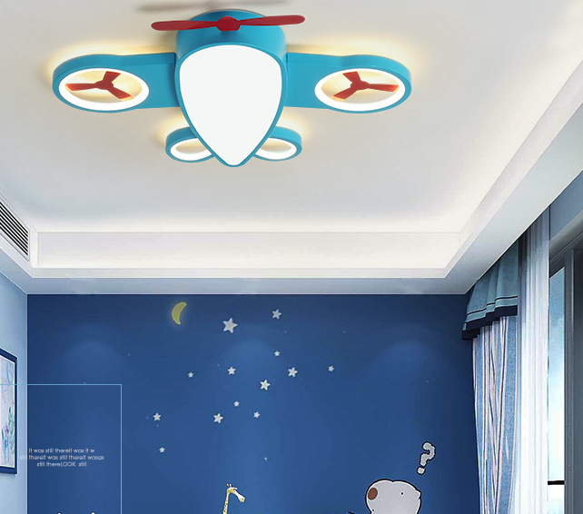 LED Kids Bedroom Cartoon Plane Ceiling Light Child Ceiling Lamp Baby Lighting Fixtures Girl Boy Lighting Children's Room Lamp