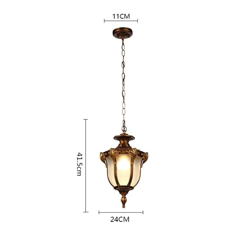 Outdoor bronze exterior wall waterproof porch light pendant light balcony corridor sunlight room courtyard light