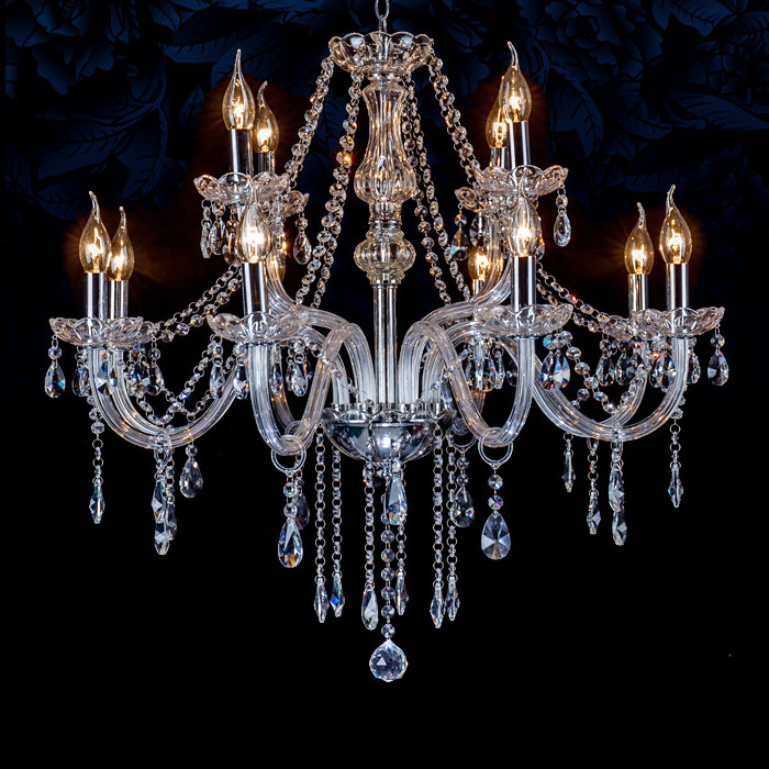 Indoor Luxury Decoration Large Crystal Chandelier Pendant Lights For Wedding Hall Hotel House