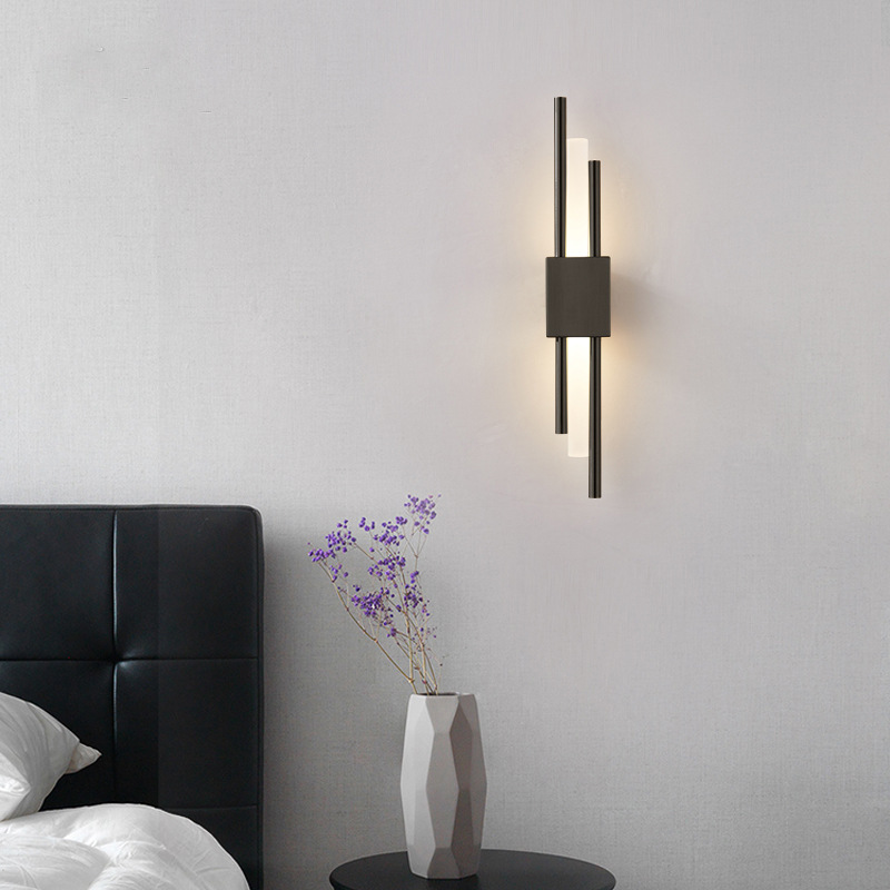 Modern Retro Bedside Chandelier Wall Lamp LED Light Gold Color with PMMA Bracket Light for Aisle Indoor China Wall Sconce