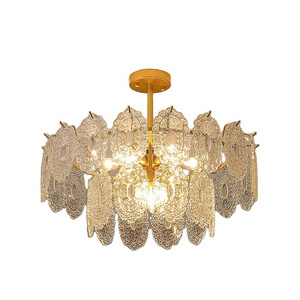 Decorative Modern crystal acrylic chandelier beads luxury crystal cheap Modern rgb Color Changing Dimmable Led Ceiling Lights