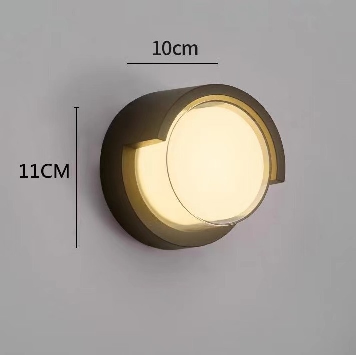 Nordic Outdoor IP65 Waterproof Aluminum Wall Lamp villa Up and Down stairs Porch Garden LED Wall Light