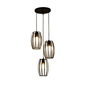 Vintage Nordic Kitchen Decorative Hanging Metal Black Industrial Modern LED Chandelier Pendant Lights