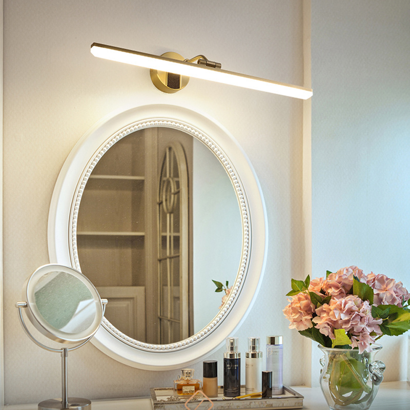 10W LED mounted wall light for bathroom Modern Wall Bath Mirror Light LED Fashionable Silver Bathroom Wall Light