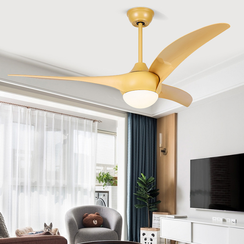 New Product 220V/110V Led Fan 42 In Energy Saving Decorative Wooden Remote Control 3 Blade Ceiling Mounted Fan With LED Light