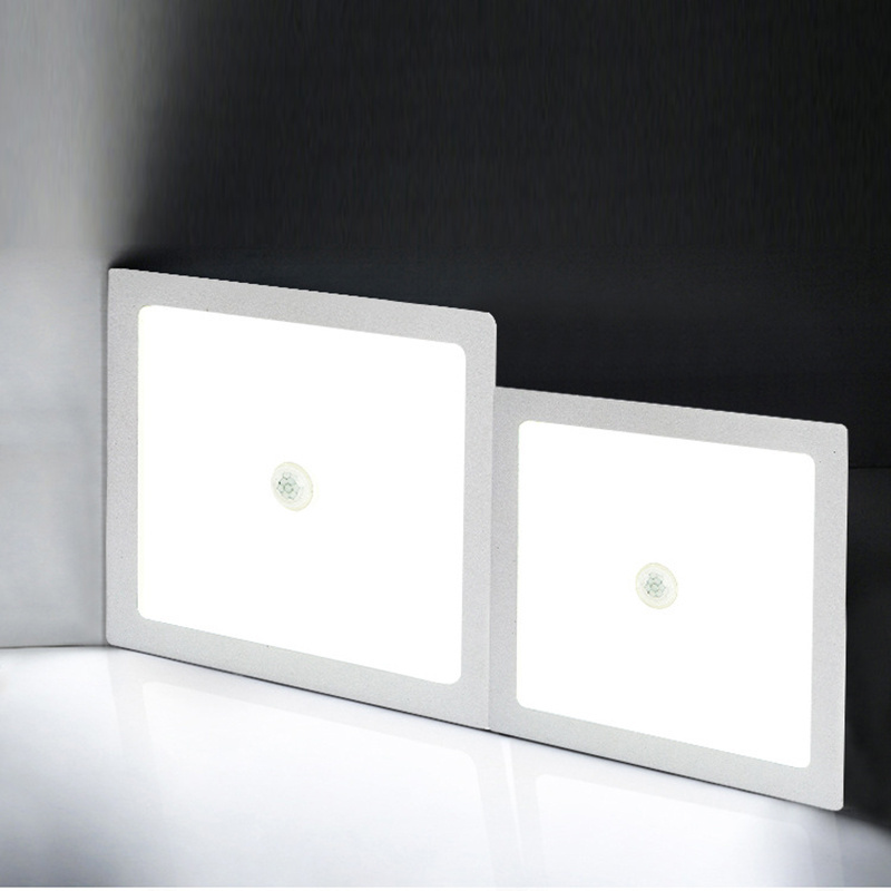 ceiling type 300*300 panel LED panel light Surface mounted lamp flat lights human body infrared induction panel lamp