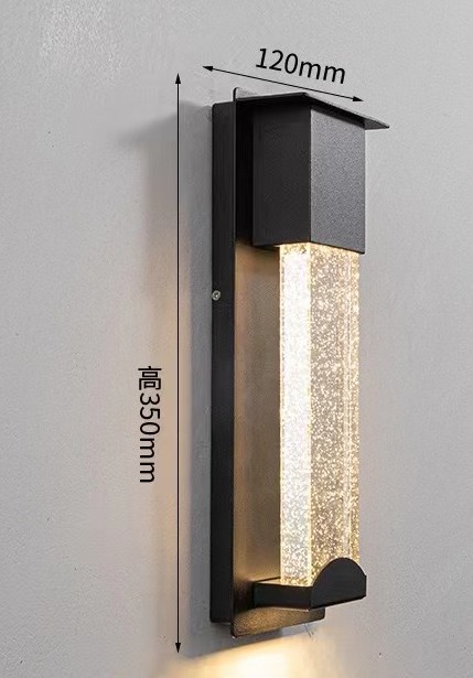 Contemporary Dimmable LED Wall Light Wireless Crystal Glass Wall Sconce for Living Room