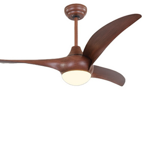 New Product 220V/110V Led Fan 42 In Energy Saving Decorative Wooden Remote Control 3 Blade Ceiling Mounted Fan With LED Light