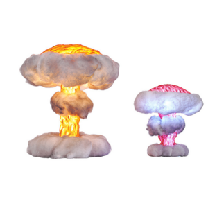 Mushroom cloud nuclear explosion lamp decoration creative effect model glowing night explosion decoration table lights