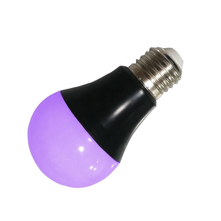 A60 8W E27 220V UV black light bulb supplier for party posters