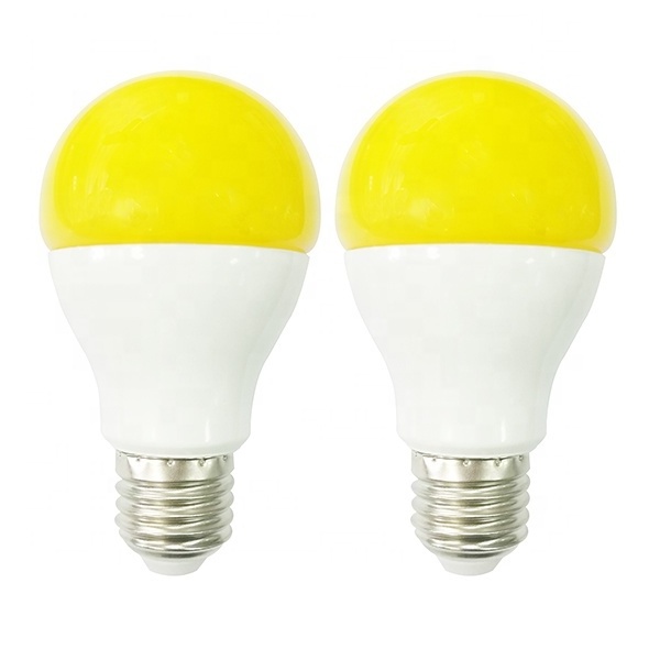 a60 9w E26 yellow anti mosquito repellent led bulb lighting for garden house