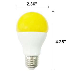 a60 9w E26 yellow anti mosquito repellent led bulb lighting for garden house