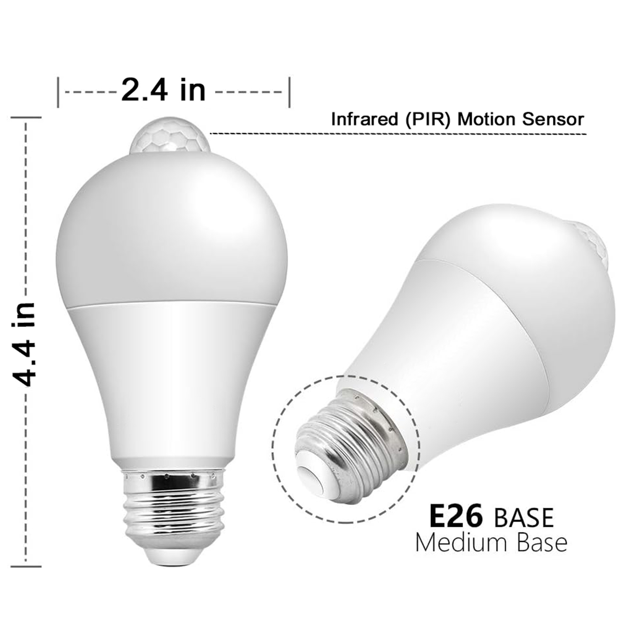 High Quality Led Bulb Sensor Smart Infrared PIR Motion Sensor Light Bulb Motion Sensor Led Light Bulb