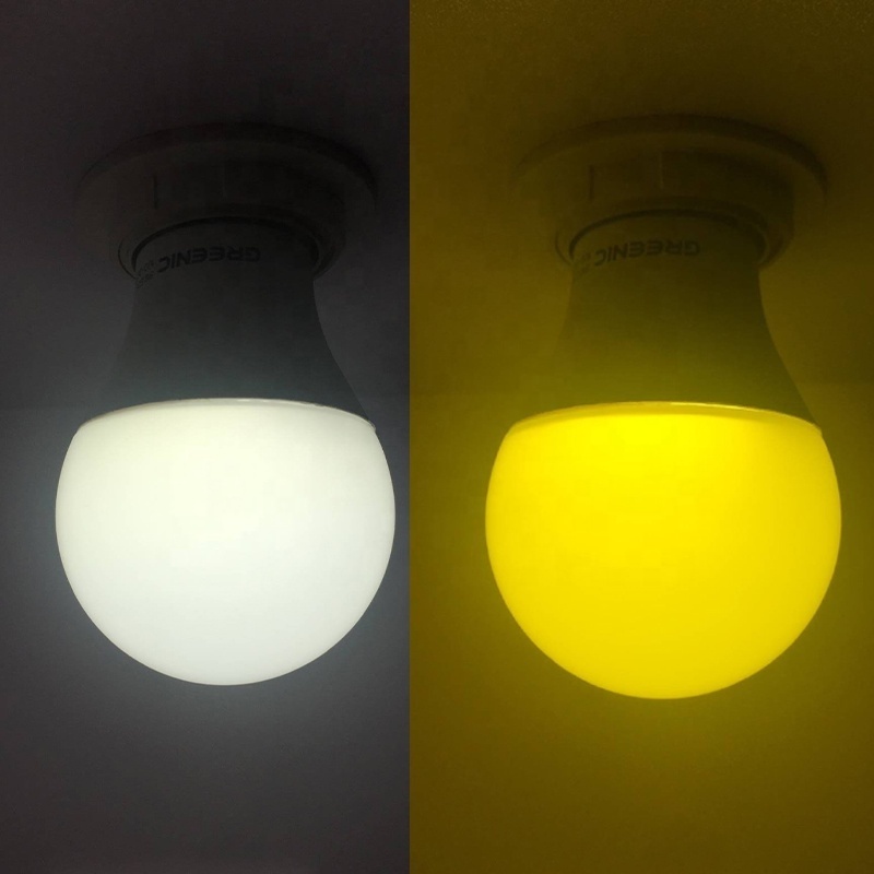 A60 9W 12W electric LED dual color anti mosquito light bulb