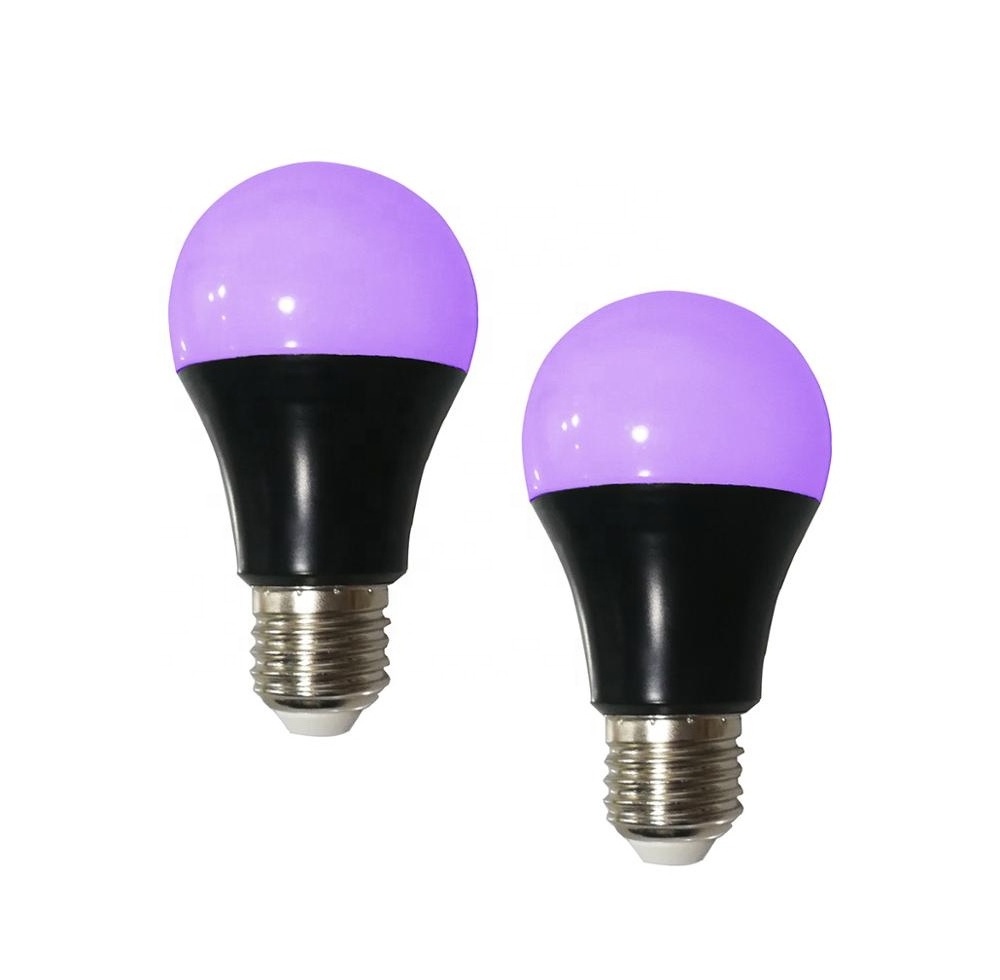 60Watt Equivalent ultraviolet fluorescent black light bulb glow in the dark for blacklight party