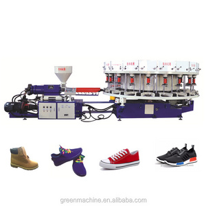 Rotary full automatic leather shoe footwear making machine