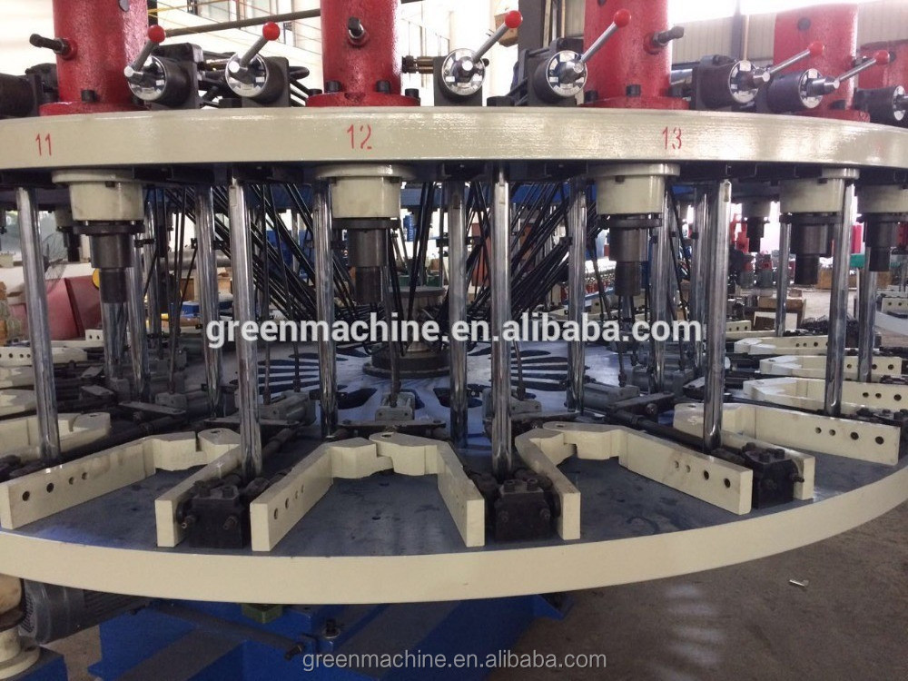 Rotary full automatic leather shoe footwear making machine