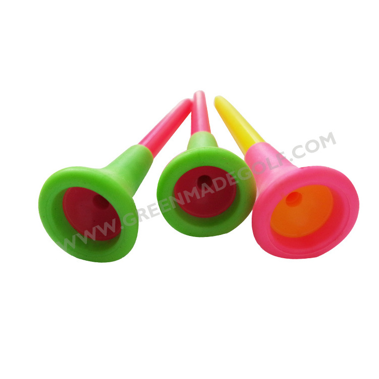 Hot sale rubber top plastic golf tees bulk solf rubber tee winter golf tees