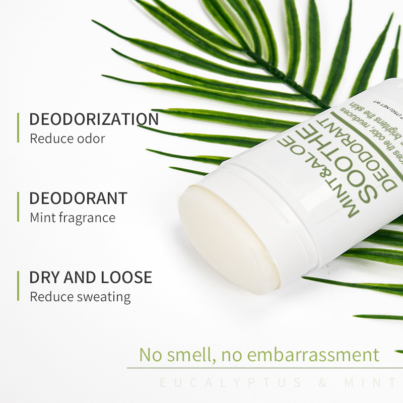 Custom you own Mint and aloe ever shield deodorant stick organic sweat proof deodorant & antiperspirant