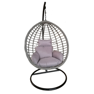 Rattan Swing Chairs Garden Furniture Outdoor 2 Seat 3,Seater Chair Hammock Patio Hanging Egg With Stand Metal/