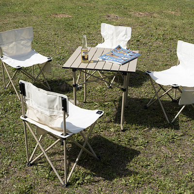 Custom Metal Outdoor Furniture Portable Folding,Chairs and Tables Folding Table Outdoor Table and Chair Set/