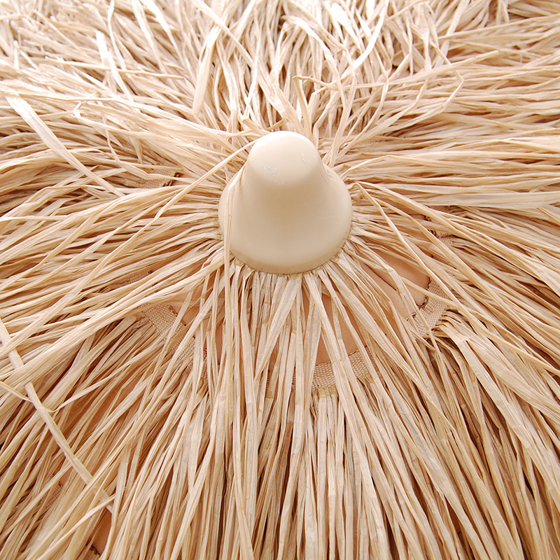 Thatch Beach Umbrella Direct Sales Seagrass Garden Outdoor Hawaii Straw Tassels Beach Umbrella